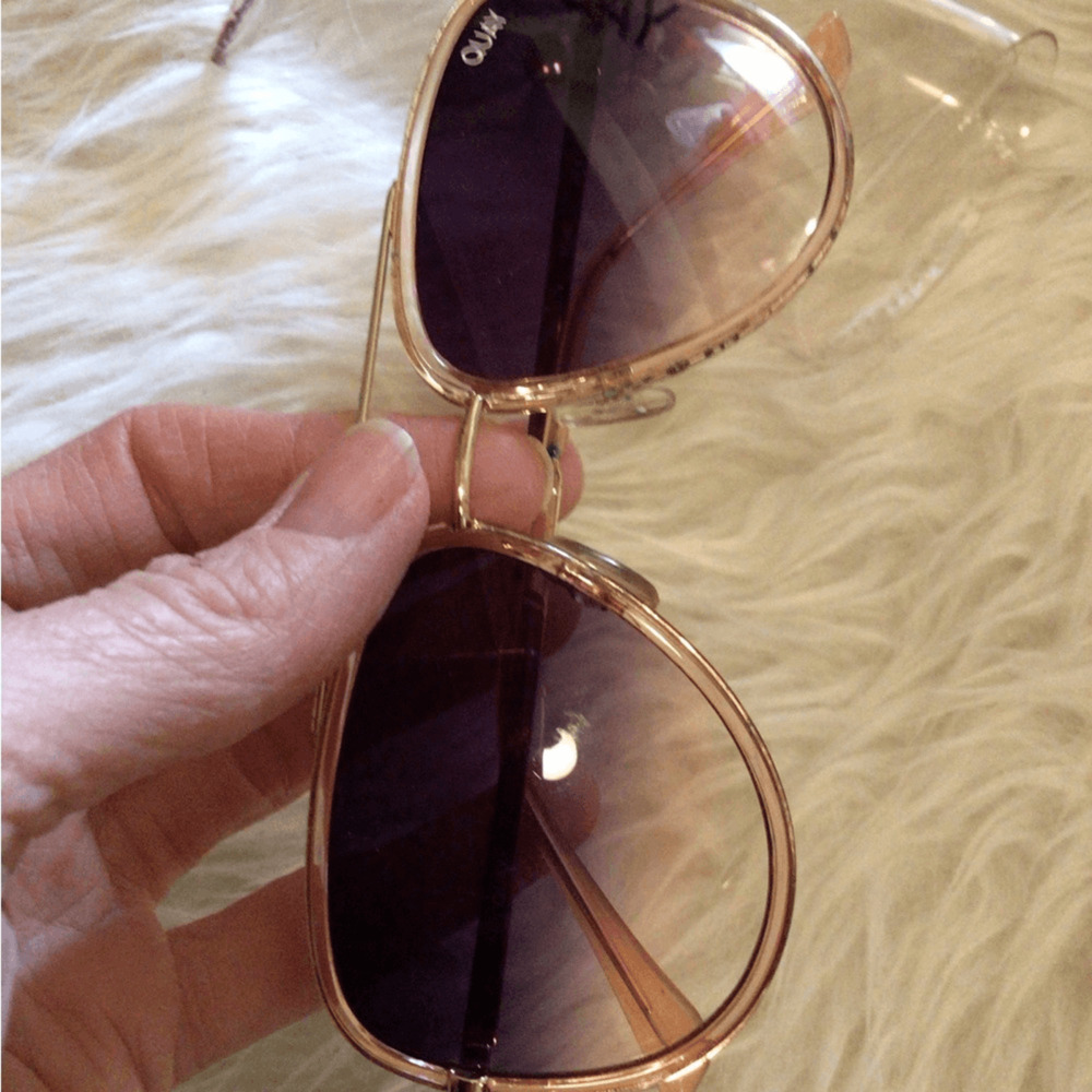 NEW ! Quay All In Mini aviators peach Read*** - Picture 3 of 7